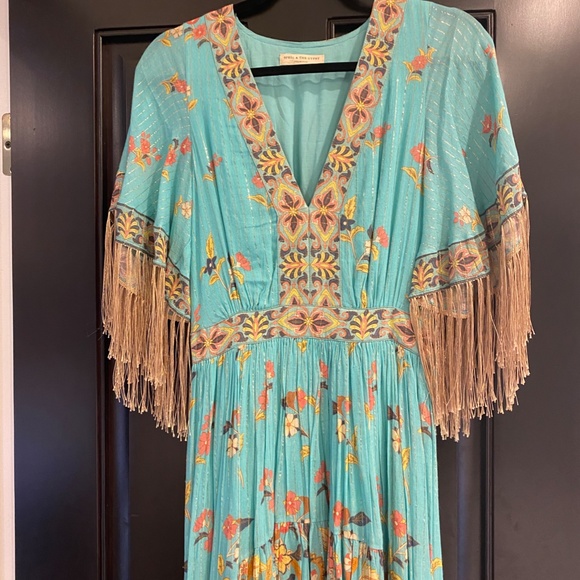 Hendrix Tassled Dress in Sky | Spell & The Gypsy Collective, Size Small - Picture 11 of 16